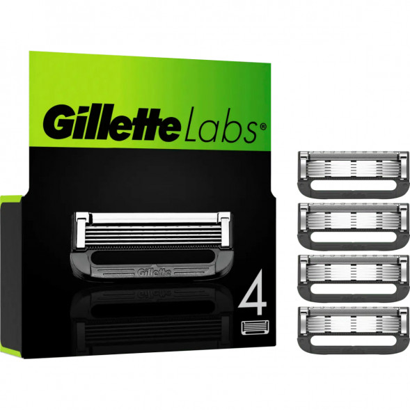 Лезвия для бритвы Gillette Labs, 4 шт. в Барнауле