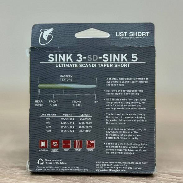 Рыболовная леска Scientific Anglers UST Short St-10/11-S3/S5 Sink 3-CD-Sink 5 125437 в Барнауле