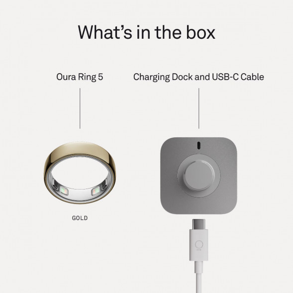 Умное кольцо Oura Ring 5 (размер 8), золотой/Gold в Барнауле
