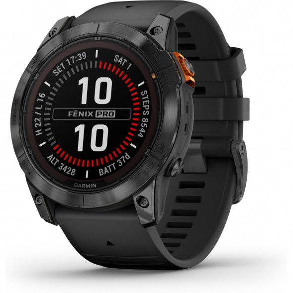 Умные часы Garmin Fenix 7X Solar серый с черным ремешком 010-02541-01 в Барнауле