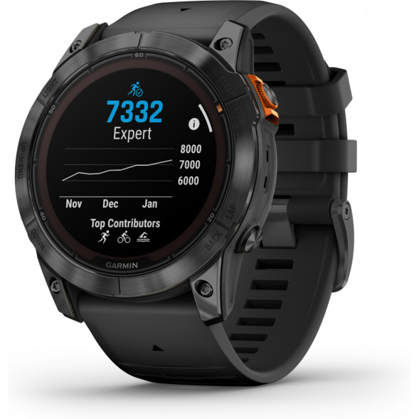 Умные часы Garmin Fenix 7X Solar серый с черным ремешком 010-02541-01 в Барнауле