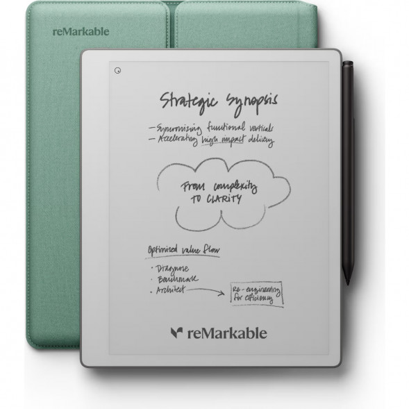 Графический планшет reMarkable Paper Pure+Marker Plus+Sleeve Folio, Mist Green в Барнауле