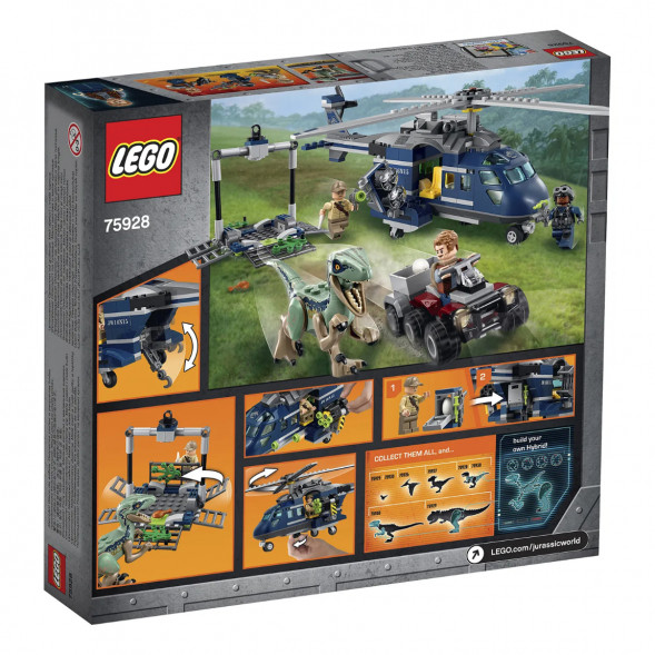 Конструктор LEGO Jurassic World 75928 Погоня за Блю на вертолёте  в Барнауле