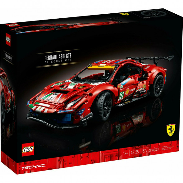 Конструктор LEGO Technic 42125 Ferrari 488 GTE &amp;quot;AF Corse #51&amp;quot; в Барнауле