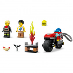 Конструктор LEGO City 60410 Пожарно-спасательный мотоцикл