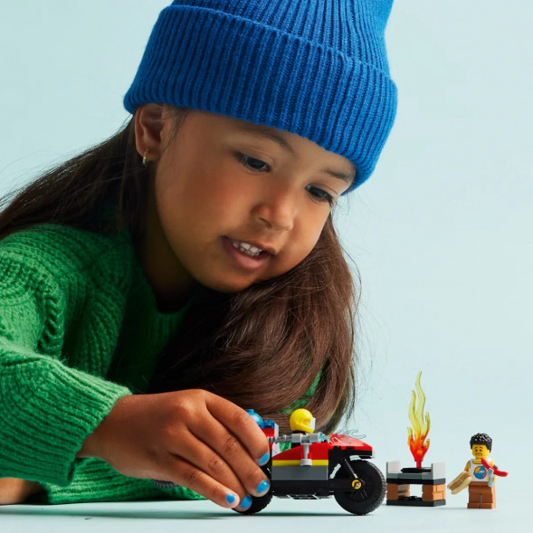 Конструктор LEGO City 60410 Пожарно-спасательный мотоцикл в Барнауле