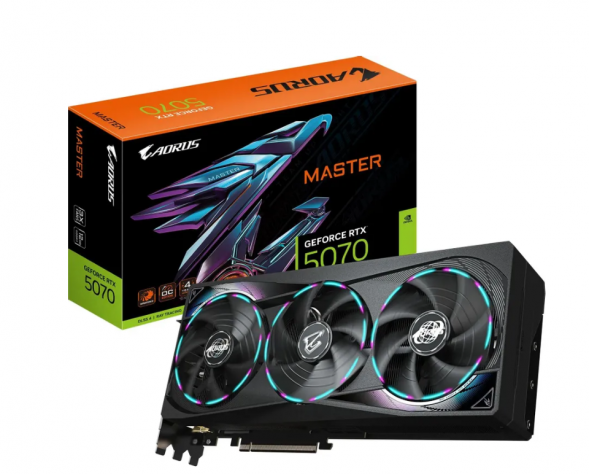 Видеокарта Gigabyte GeForce RTX 5070 AORUS MASTER, 12 ГБ GDDR7 в Барнауле