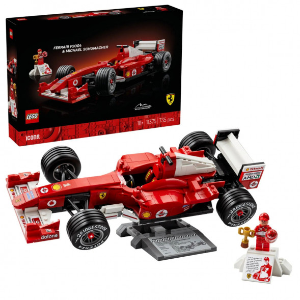 Конструктор LEGO Icons 11375 Ferrari F2004 и Михаэль Шумахер в Барнауле