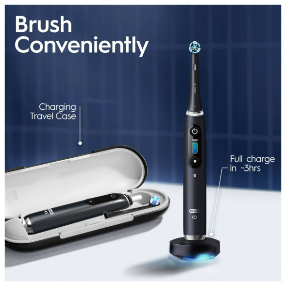Набор из 2-х электрических зубных щеток Oral-B iO Series 9 Duo, Black Onyx и Rose Quartz в Барнауле