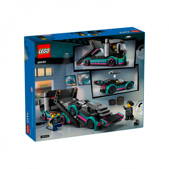 Конструктор LEGO City 60406 Гоночный автомобиль и автовоз в Барнауле