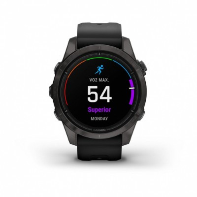 Умные часы Garmin EPIX PRO (Gen 2) Sapphire Edition 42 мм, титановый, угольно-серый, DLC, черный ремешок 010-02802-15 в Барнауле