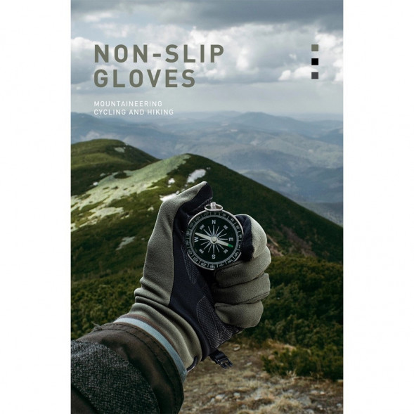 Перчатки сенсорные спортивные Naturehike Outdoor Full Touch GL10 (черный, L) в Барнауле