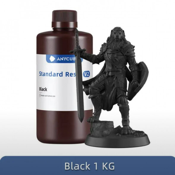 Смола для 3D печати ANYCUBIC Standart Resin V2 Black 1 Кг в Барнауле