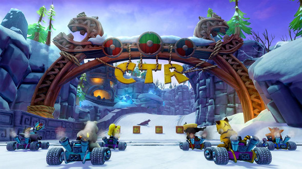 Игра Crash Team Racing Nitro-Fueled для Nintendo Switch, картридж в Барнауле