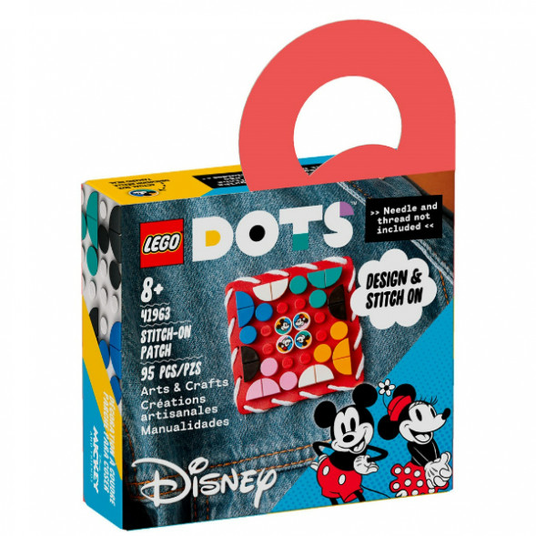 Конструктор LEGO DOTS 41963 Пластина-нашивка с тайлами «Микки и Минни Маус» в Барнауле