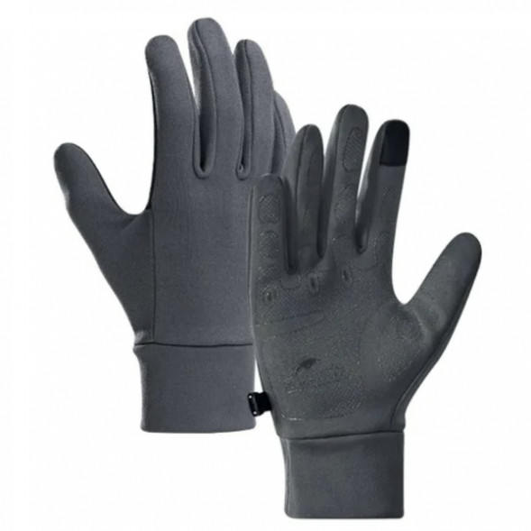 Перчатки сенсорные спортивные Naturehike Outdoor Full Touch GL10 (серый, L) в Барнауле