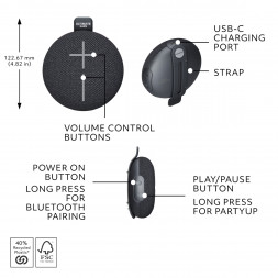 Портативная колонка Ultimate Ears MINIROLL, черный