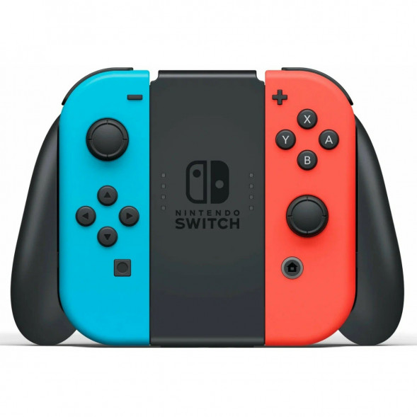 Игровая приставка Nintendo Switch OLED 64 ГБ, неоновый синий/неоновый красный в Барнауле