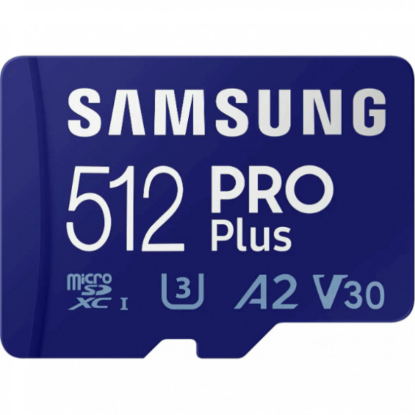 Карта памяти micro SDXC 512Gb Samsung PRO Plus U3 A2 V30 180/130MB/s в Барнауле