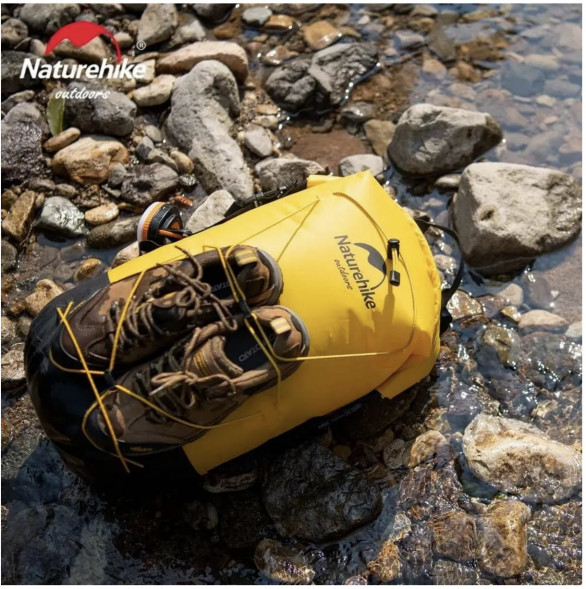 Герморюкзак Naturehike NH21FSB04 30 л, желтый в Барнауле