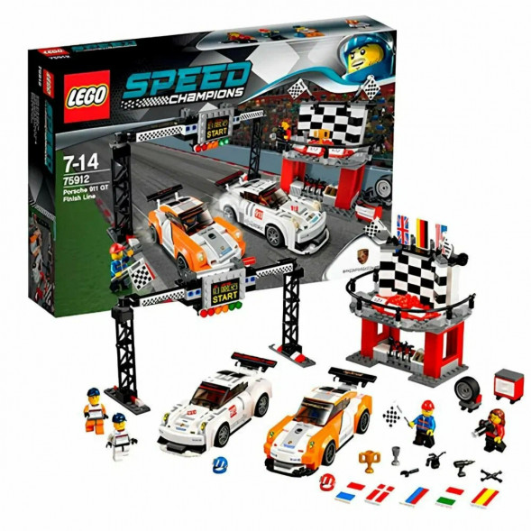 Конструктор LEGO Speed Champions 75912 Финишная линия гонки Porsche 911 GT в Барнауле