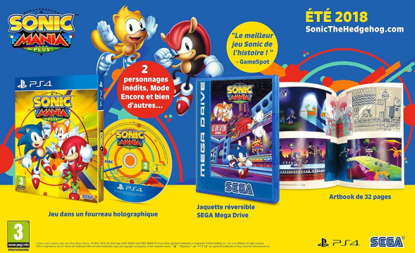 Игра Sonic Mania Plus (+ Артбук) [PS4, русские субтитры] в Барнауле