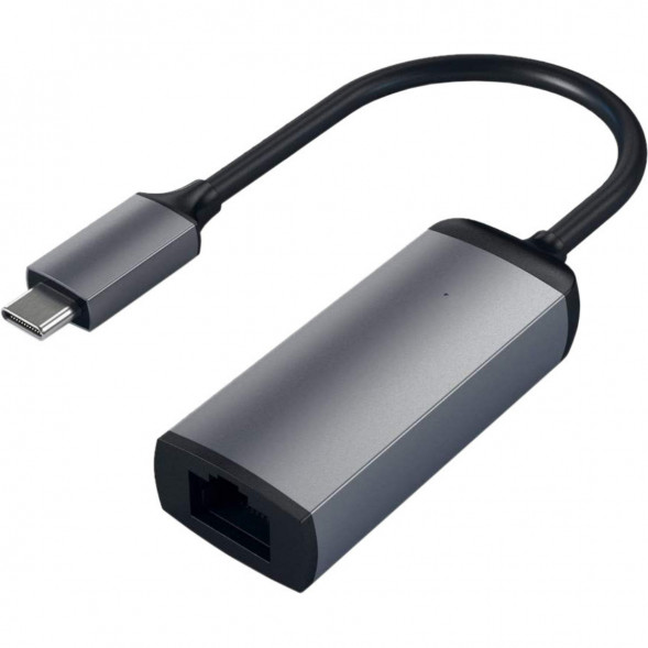 Адаптер Satechi USB-C - Ethernet ST-TCENM, серый космос в Барнауле