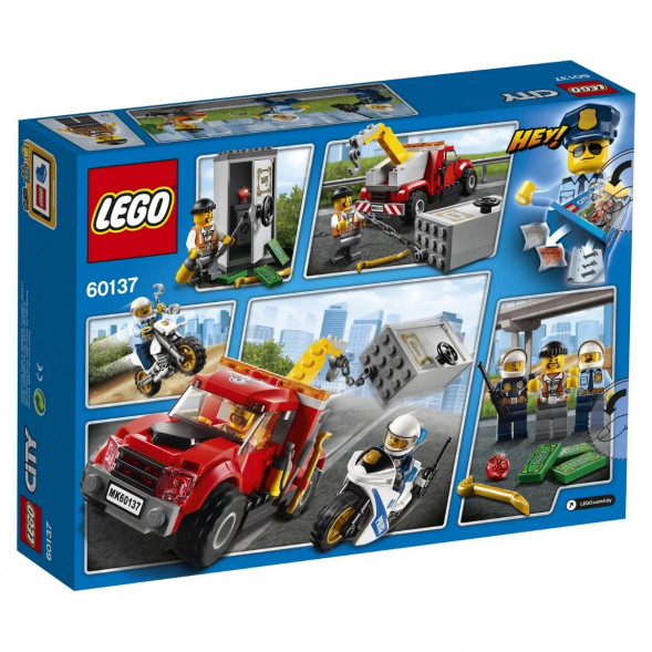 Конструктор LEGO City Police 60137 Побег на буксировщике в Барнауле