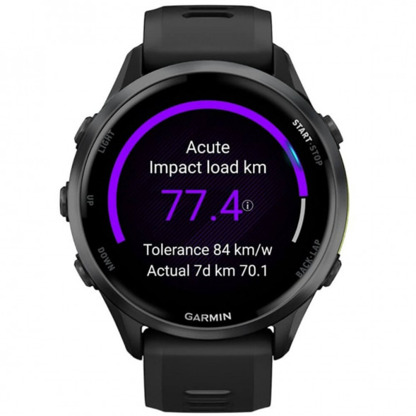 Умные часы Garmin Forerunner 970 Carbon Gray DLC Titanium ремешок Black/Translucent Whitestone 010-02969-10 в Барнауле