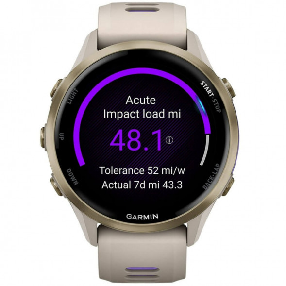 Умные часы Garmin Forerunner 970 Soft Gold Titanium/French Gray Translucent Indigo Band 010-02969-12 в Барнауле