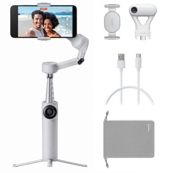 Стабилизатор Insta360 Flow 2 AI Tracker Bundle, Stone Gray в Барнауле