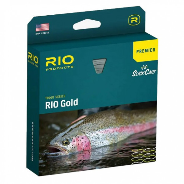Леска RIO Premier Gold Floating Fly Line WF5F, мох/золото в Барнауле