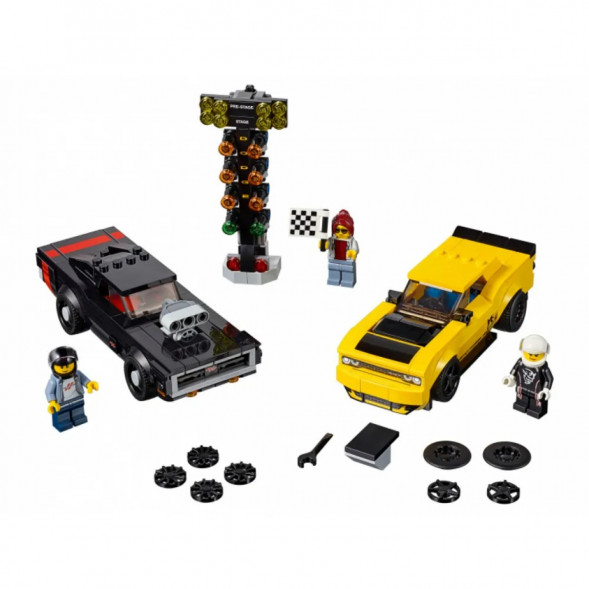Конструктор LEGO Speed Champions 75893 2018 Dodge Challenger SRT Demon и 1970 Dodge Charger R/T в Барнауле