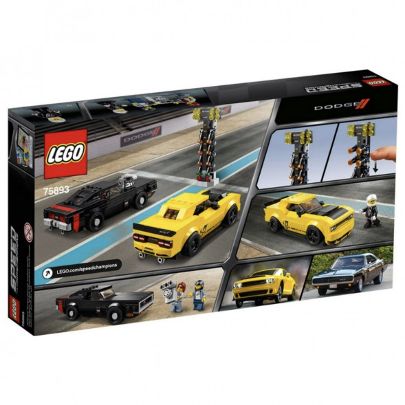 Конструктор LEGO Speed Champions 75893 2018 Dodge Challenger SRT Demon и 1970 Dodge Charger R/T в Барнауле