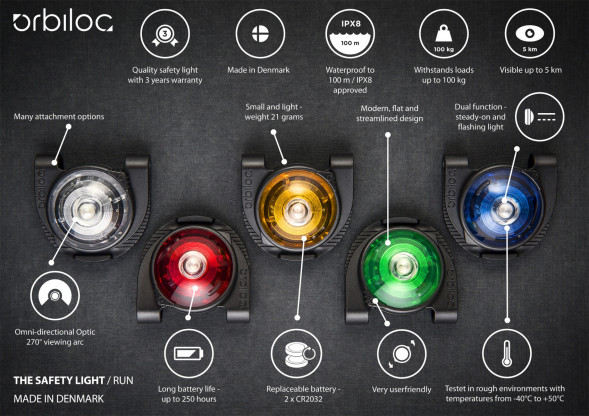 Фонарь для собак Orbiloc Dog Dual Signal Colours, зеленый в Барнауле