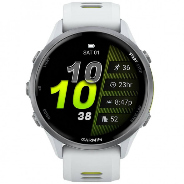 Умные часы Garmin Forerunner 970 Titanium Whitestone/Translucent Amp Yellow Band 010-02969-11 в Барнауле
