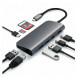 USB-концентратор Satechi Aluminum Type-C Multimedia Adapter (ST-TCMM8PA), разъемов: 4, space gray в Барнауле