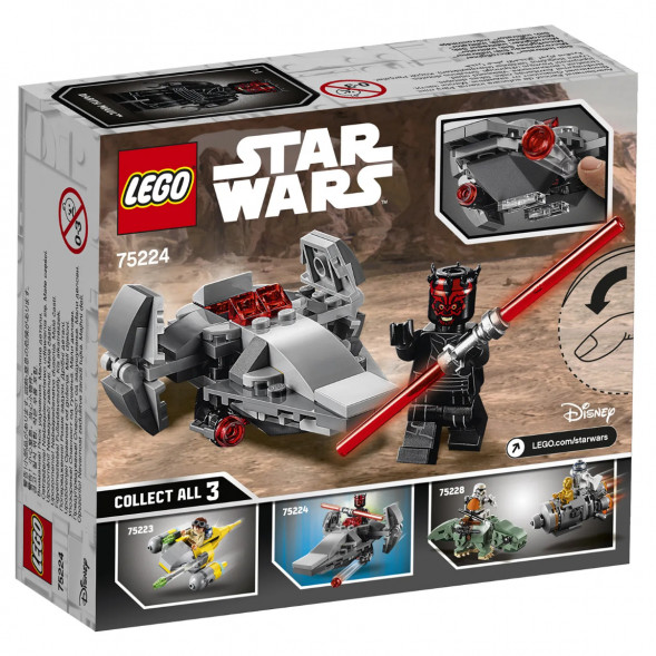 Конструктор LEGO Star Wars 75224 Микрофайтеры Корабль-лазутчик ситхов в Барнауле