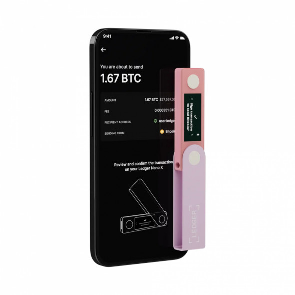 Аппаратный криптокошелек Ledger Nano X, Pastel Pink в Барнауле