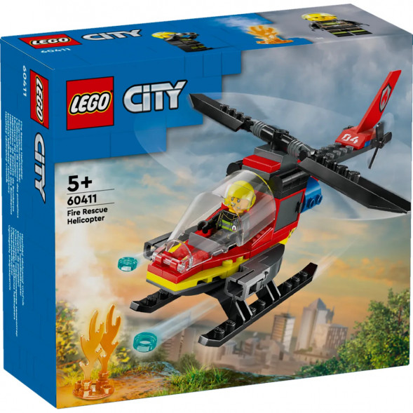 Конструктор LEGO City 60411 Пожарно-спасательный вертолет в Барнауле
