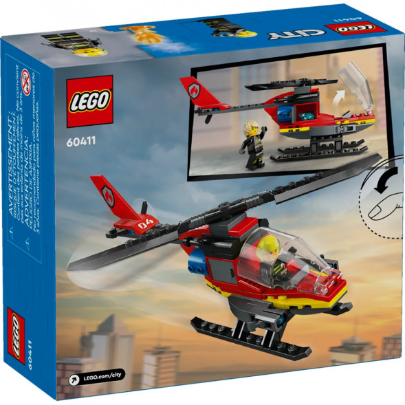 Конструктор LEGO City 60411 Пожарно-спасательный вертолет в Барнауле