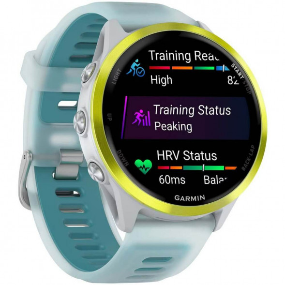 Умные часы Garmin Forerunner 570 47 мм Amp Yellow Aluminium/Translucent Whitestone/Turquoise 010-02971-01 в Барнауле