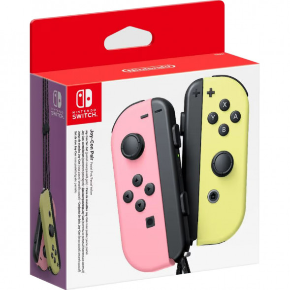 Геймпад Nintendo Switch Joy-Con controllers Duo, пастельный розовый / пастельный жёлтый в Барнауле