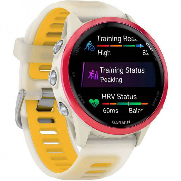Умные часы Garmin Forerunner 570 42 мм Raspberry Aluminium/Translucent Bone/Mango 010-02970-02 в Барнауле