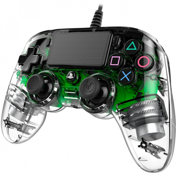 Геймпад проводной Nacon Illuminated Compact PS4, зеленый в Барнауле