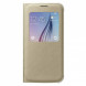 Чехол для Samsung Galaxy S6 S-View Cover (EF-CG920BFE), Gold в Барнауле