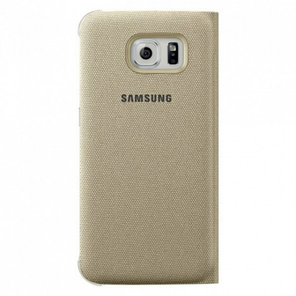 Чехол для Samsung Galaxy S6 S-View Cover (EF-CG920BFE), Gold в Барнауле