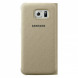Чехол для Samsung Galaxy S6 S-View Cover (EF-CG920BFE), Gold в Барнауле