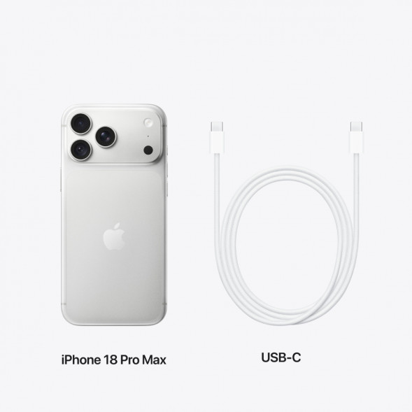 Смартфон Apple iPhone 18 Pro Max 512GB (eSIM), Silver в Барнауле