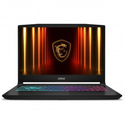 Ноутбук MSI Katana 15 HX B14WFK-1065XRU (15.6&amp;quot;, IPS, Intel Core i5 14450HX 2.4ГГц, 10 ядер, 16ГБ DDR5, 512ГБ SSD, NVIDIA GeForce RTX 5060 - 8 ГБ, FreeDOS), черный